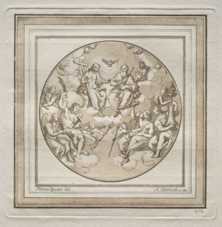 The Trinity, 1782. Adam von Bartsch (Austrian, 1757-1821), after Federico Zuccari (Italian,