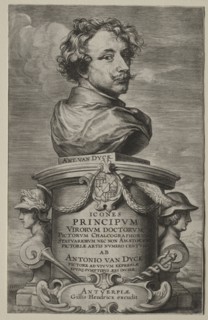 Self-Portrait. Anthony van Dyck (Flemish, 1599-1641). Etching and engraving