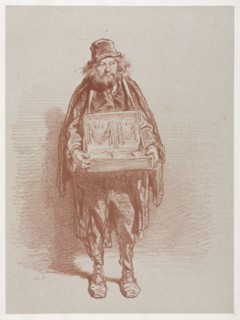 Mercier Ambulant. Paul Gavarni (French, 1804-1866). Lithograph
