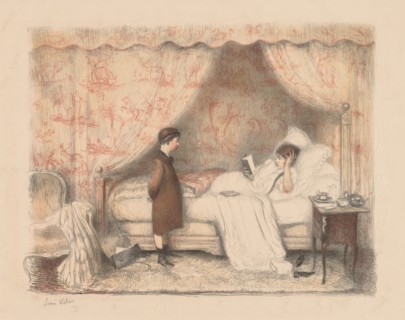 The Lesson. Jean Veber (French, 1868-aft 1907). Lithograph