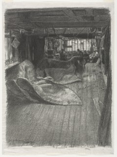 The Sailmaker's Loft, 1911. Thomas Robert Way (British, 1861-1913). Lithograph