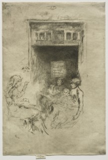 Bead Stringers. James McNeill Whistler (American, 1834-1903). Etching