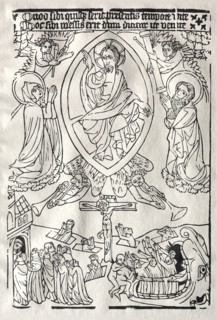 Das Jüngste Gericht, c. 1430. Germany, 15th century. Woodcut