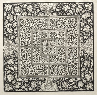A gaming board. Peter Flötner (German, 1485-1546). Woodcut