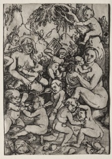 The Two Mothers. Hans Baldung (German, 1484/85-1545). Woodcut