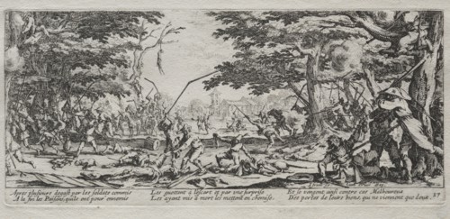 The Large Miseries of War:  Peasant's Revenge, 1633. Jacques Callot (French, 1592-1635). Etching