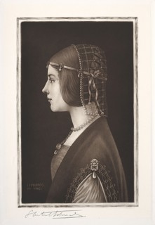Beatrice D'Este, 19th-20th century. Samuel Arlent-Edwards (American, 1862-1938). Mezzotint