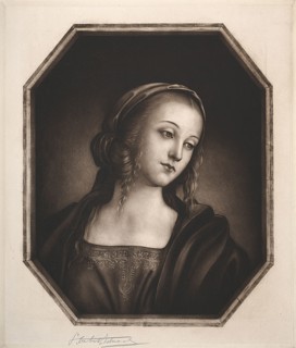 Madonna, 19th-20th century. Samuel Arlent-Edwards (American, 1862-1938). Mezzotint