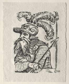Tyrants of the Old Testament:  Ahab. Georg Pencz (German, c. 1500-1550). Woodcut