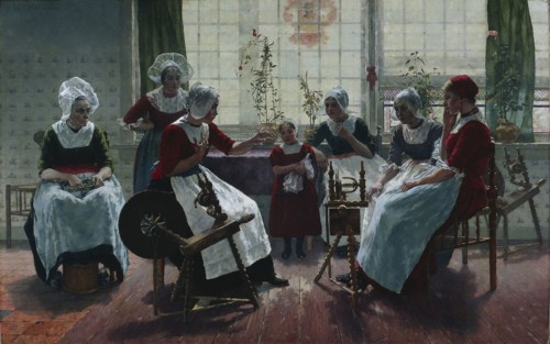 The Ghost Story, 1887. Walter McEwen (American, 1860-1943). Oil on canvas; unframed: 121 x 191.5 cm