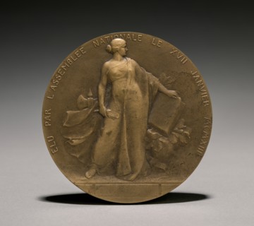 Poincarè Medal (reverse), 1900s. Léon Julien Deschamps (French, 1860-1928). Bronze; diameter: 7 cm