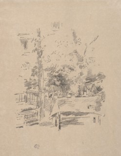 Tête-à-tête in the Garden, 1894. James McNeill Whistler (American, 1834-1903). Lithograph