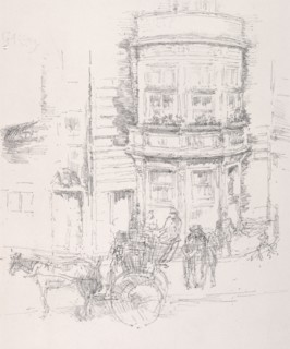 Back of The Gaiety Theatre. James McNeill Whistler (American, 1834-1903). Lithograph