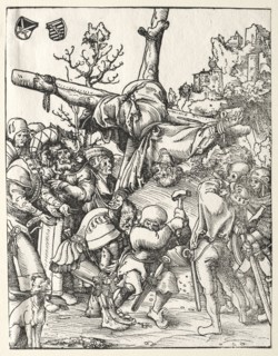Martyrdom of St. Peter. Lucas Cranach (German, 1472-1553). Woodcut