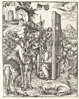Martyrdom of St. Matthias. Lucas Cranach (German, 1472-1553). Woodcut