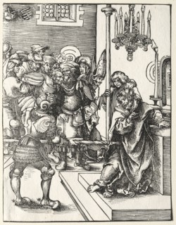 Martyrdom of St. Thomas. Lucas Cranach (German, 1472-1553). Woodcut