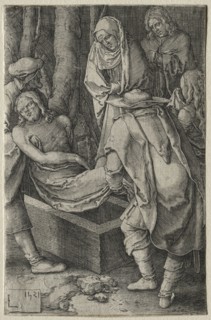 The Passion: The Burial of Christ, 1521. Lucas van Leyden (Dutch, 1494-1533). Engraving