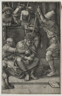 The Passion: Christ Crowned with Thorns, 1521. Lucas van Leyden (Dutch, 1494-1533). Engraving