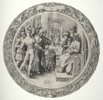 The Round Passion: Christ before the High Priest, 1509. Lucas van Leyden (Dutch, 1494-1533).