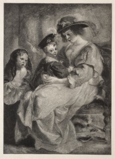 Helen Fourment and her Children, 1894. Timothy Cole (American, 1852-1931). Wood engraving