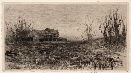 November, 1880. Stephen Parrish (American, 1846-1938). Etching