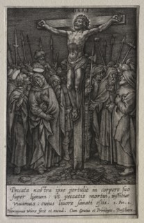 The Passion: The Crucifixion. Hieronymus Wierix (Flemish, 1553-1619). Engraving