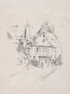 Gabled Roofs, Vitré, 1893. James McNeill Whistler (American, 1834-1903). Lithograph