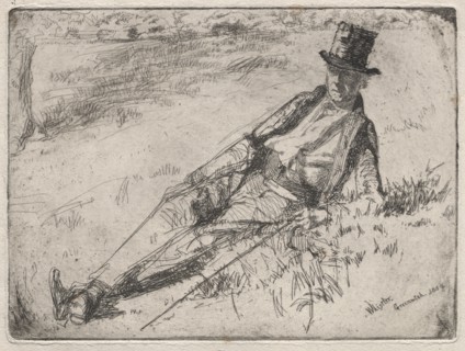 Greenwich Pensioner, 1859. James McNeill Whistler (American, 1834-1903). Etching