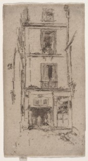 Rue des Bons Enfants, Tours. James McNeill Whistler (American, 1834-1903). Etching