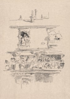 The Long Balcony, 1894. James McNeill Whistler (American, 1834-1903). Lithograph
