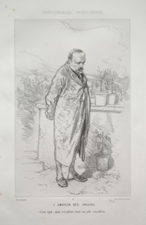 L'Amateur des Jardins. Paul Gavarni (French, 1804-1866). Lithograph