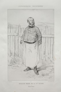 Sergent - Major de la Nième Légion. Paul Gavarni (French, 1804-1866). Lithograph