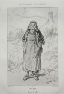 Laitière. Paul Gavarni (French, 1804-1866). Lithograph