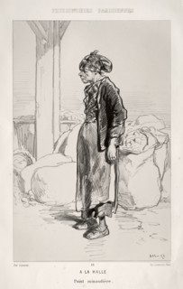 À la Halle. Paul Gavarni (French, 1804-1866). Lithograph