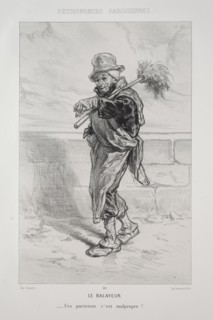 Le Balayeur. Paul Gavarni (French, 1804-1866). Lithograph