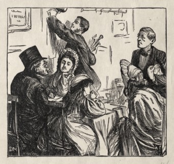 Refreshment - At the Great Exhibition, 1862. George Louis Palmella Busson Du Maurier (British,