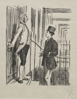 Coelebs in Search of a Mulready Envelope, 1865. George Louis Palmella Busson Du Maurier (British,