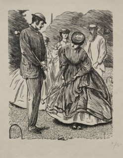 How Not to Play the Game, 1865. George Louis Palmella Busson Du Maurier (British, 1834-1896). Wood