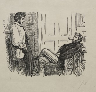 The Queen of Diamonds - How She Was Won and Lost, 1866. George Louis Palmella Busson Du Maurier