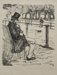 The Last of the Barons, 1855. George Louis Palmella Busson Du Maurier (British, 1834-1896). Wood