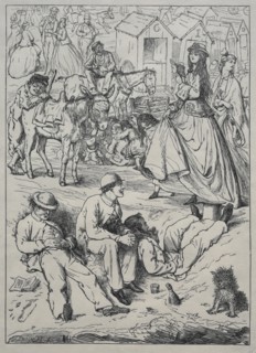 What We Did at the Seaside - Nothing, 1862. England, 19th century. Wood engraving