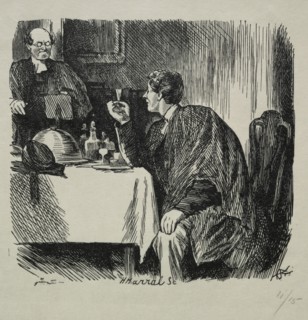 Tomkin's Degree Supper and How it Ended, 1868. Charles Samuel Keene (British, 1823-1891). Wood