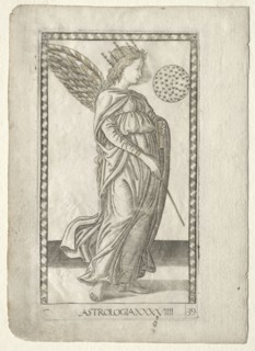 Astrology (from the Tarocchi, series C:  Liberal Arts, #29), before 1467. Master of the E-Series