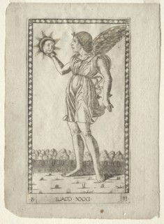 Genius of the Sun (from the Tarocchi, series B: Cosmic Principles & Virtues, #31), before 1467.