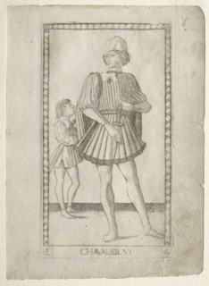 The Knight (from the Tarocchi, series E: Conditions of Man, #6), before 1467. Master of the