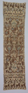 Saddle Cloth, 1700s. Italy, Abruzzi, 17th-18th century. Embroidery; silk on linen; overall: 288.3 x