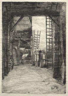 The Lime-Burner, 1859. James McNeill Whistler (American, 1834-1903). Etching
