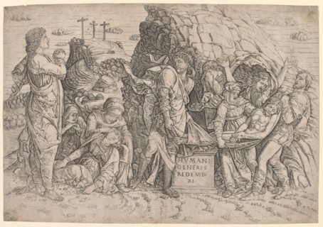 Entombment, c. 1509. Giovanni Antonio da Brescia (Italian, 1450-1530), after Andrea Mantegna
