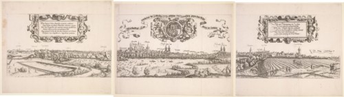 Panoramic View of Nuremberg, 1552. Hanns Lautensack (German, 1524-1566). Etching
