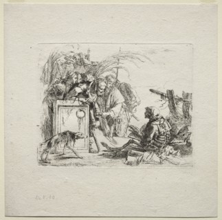 Various Caprices:  Death Giving Audience, 1785. Giovanni Battista Tiepolo (Italian, 1696-1770).